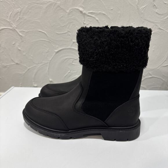 Timberland Linden Woods Mid Zip Up Women's Boots - Black - Size: 7 - Picture 2 of 8